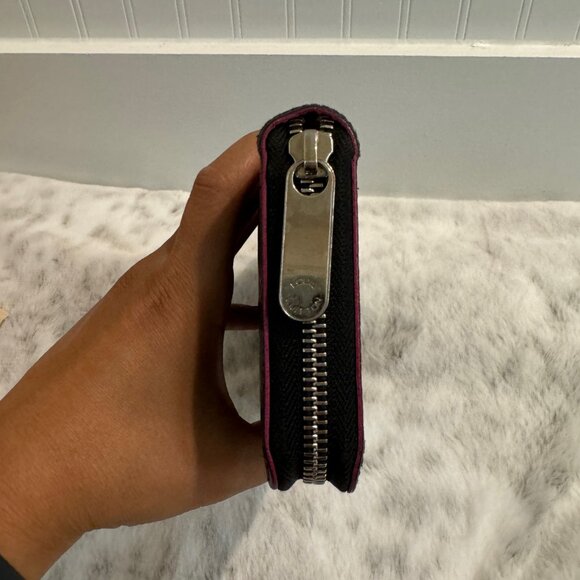EUC LV Bicolor Black/Fuchsia Epi Zippy Long Wallet P0018 - Picture 6 of 13